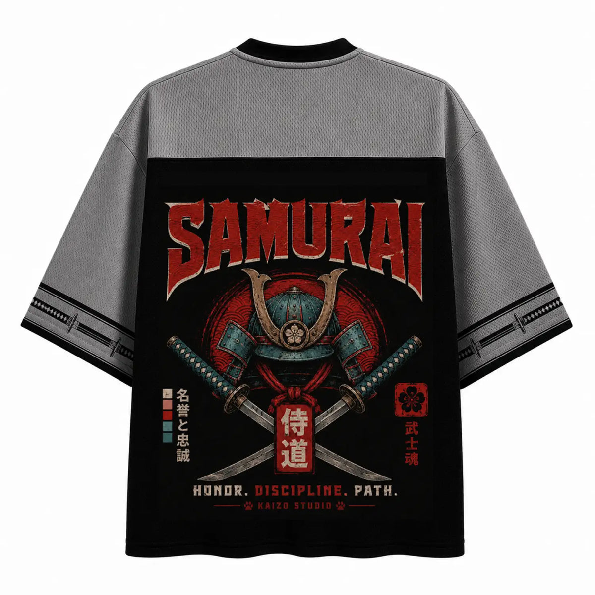 Samurai Cat Honor Is My Path Japanese Warrior Jersey