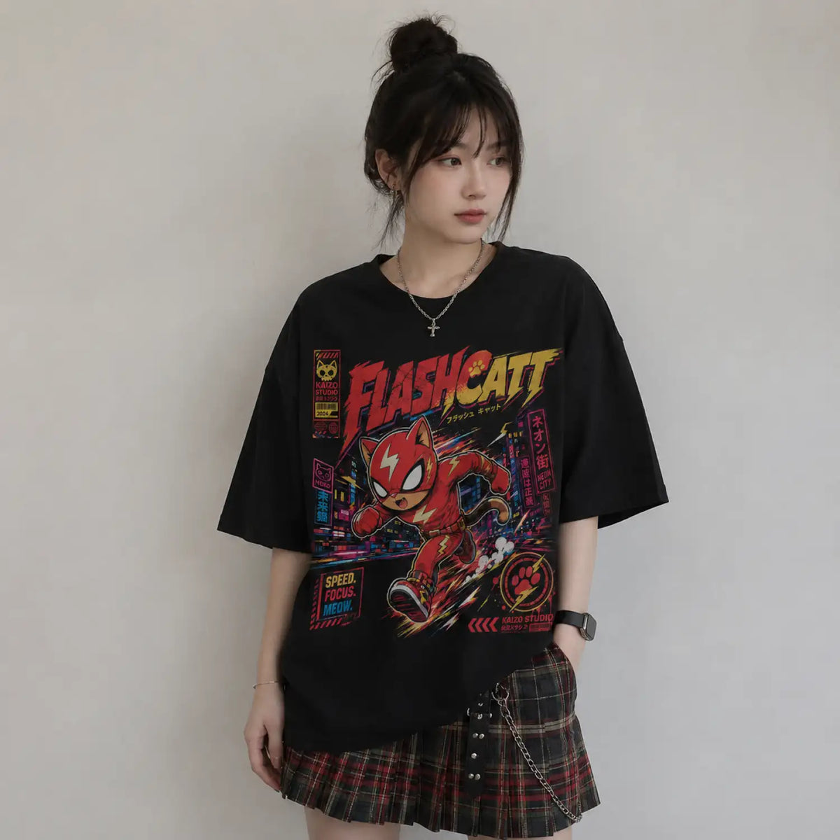 Flash Catt Neon City T-Shirt
