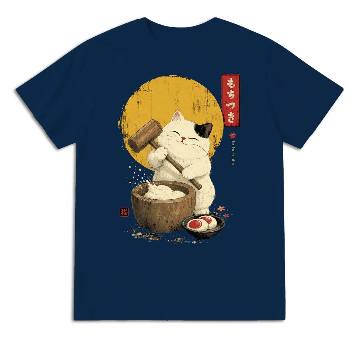 Mochitsuki Cat Japanese T-Shirt