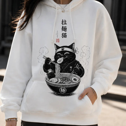 Ramen Cat Japanese Food Hoodie