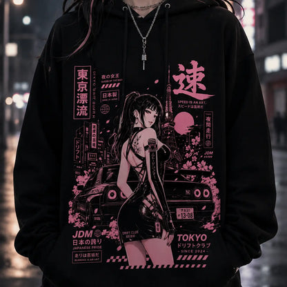 Tokyo Night Drift JDM Hoodie