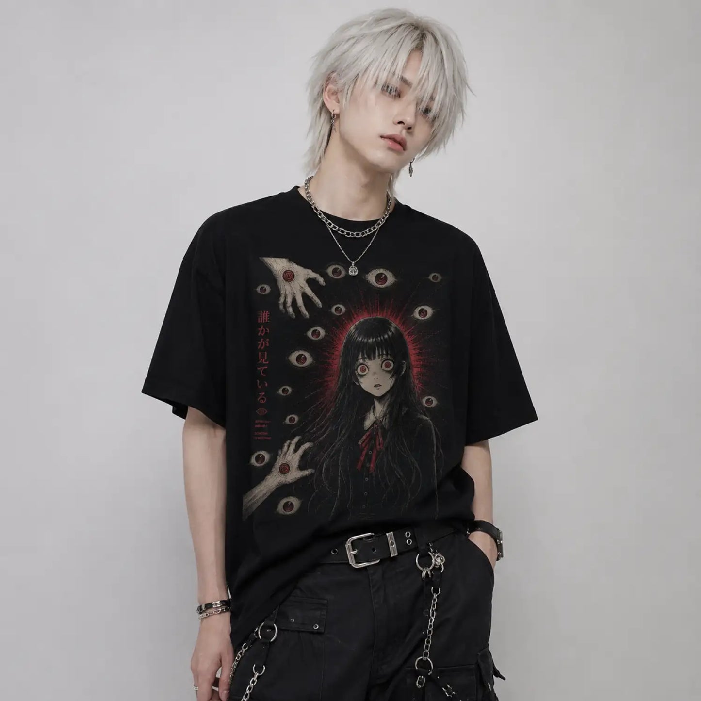 Someone Is Watching Japanese Horror T-Shirt