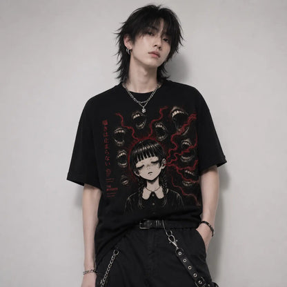 The Whispers Never Stop Japanese Horror T-Shirt