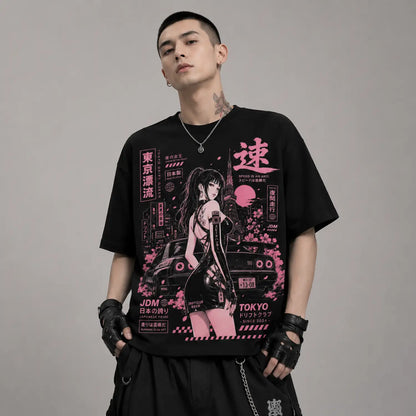 Tokyo Drift Queen JDM T-Shirt – Japanese Street Racing Graphic Tee