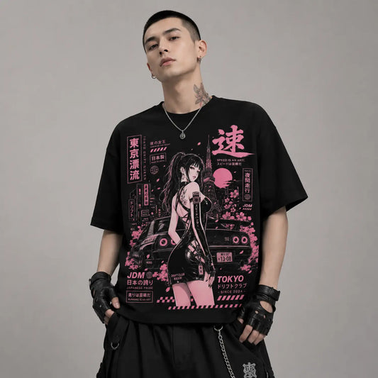 Tokyo Drift Queen JDM T-Shirt – Japanese Street Racing Graphic Tee