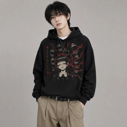 The Whispers Never Stop Japanese Horror Hoodie