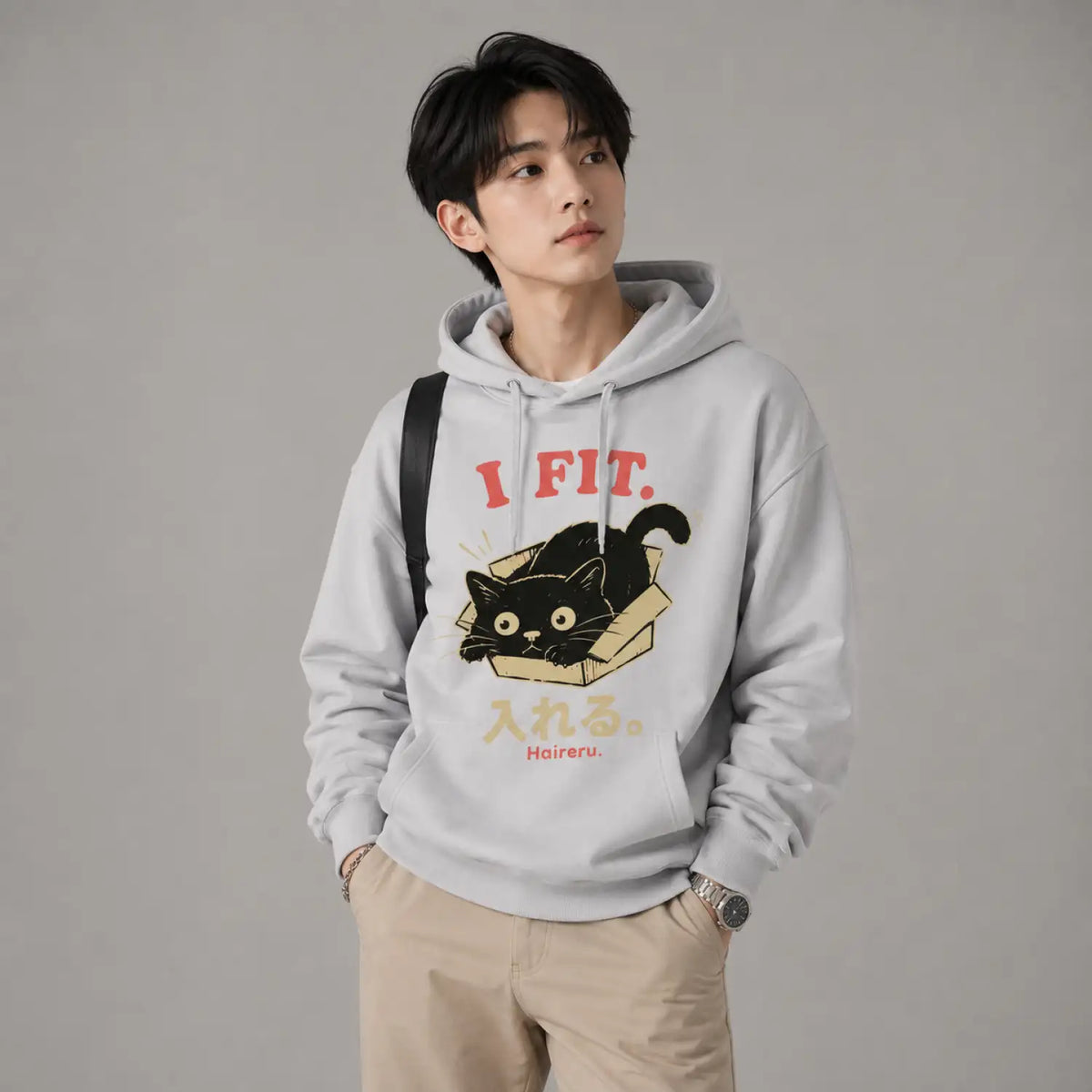 I Fit Japanese Cat Hoodie