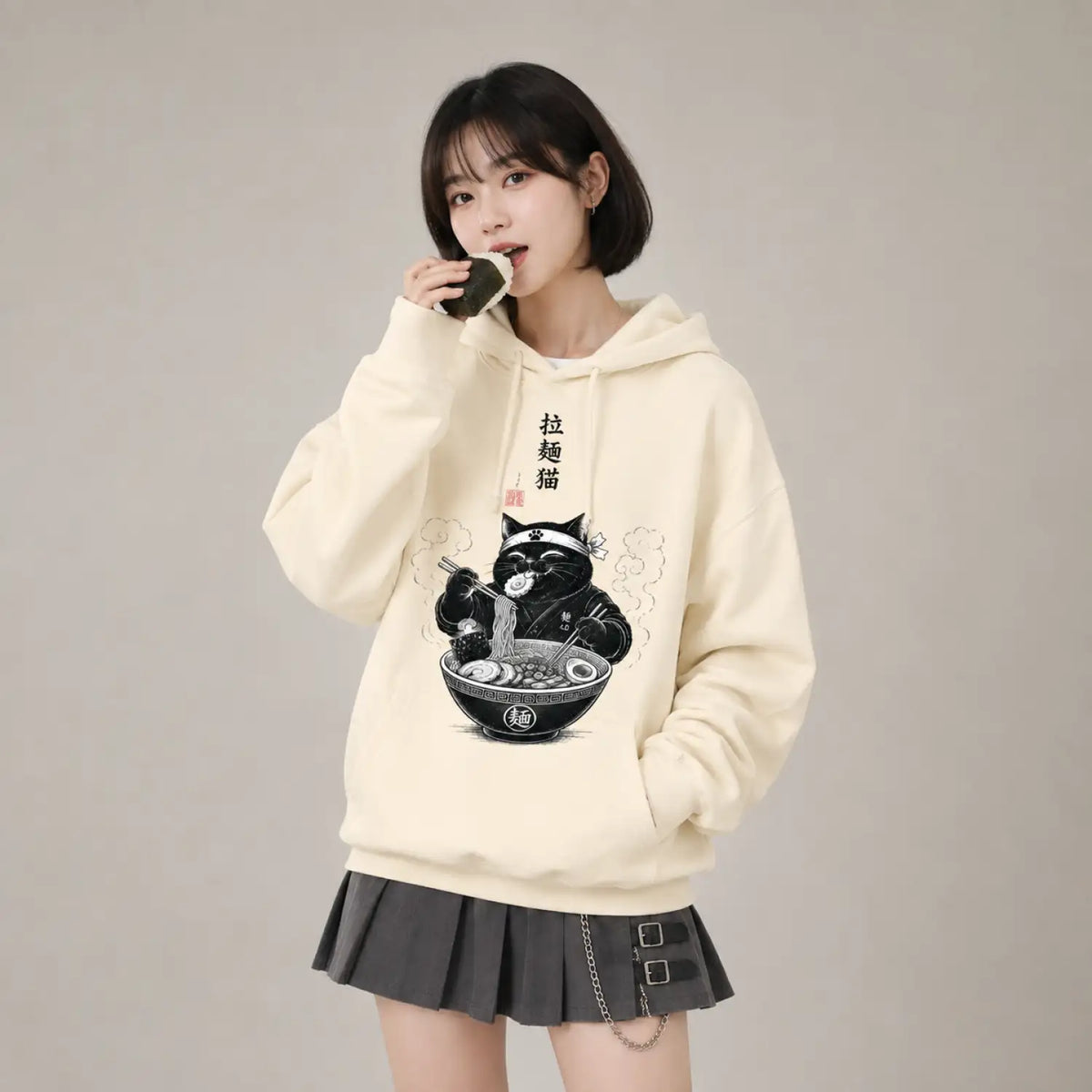 Ramen Cat Japanese Food Hoodie