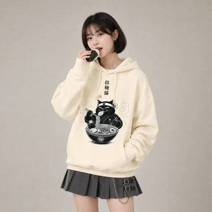 Ramen Cat Japanese Food Hoodie