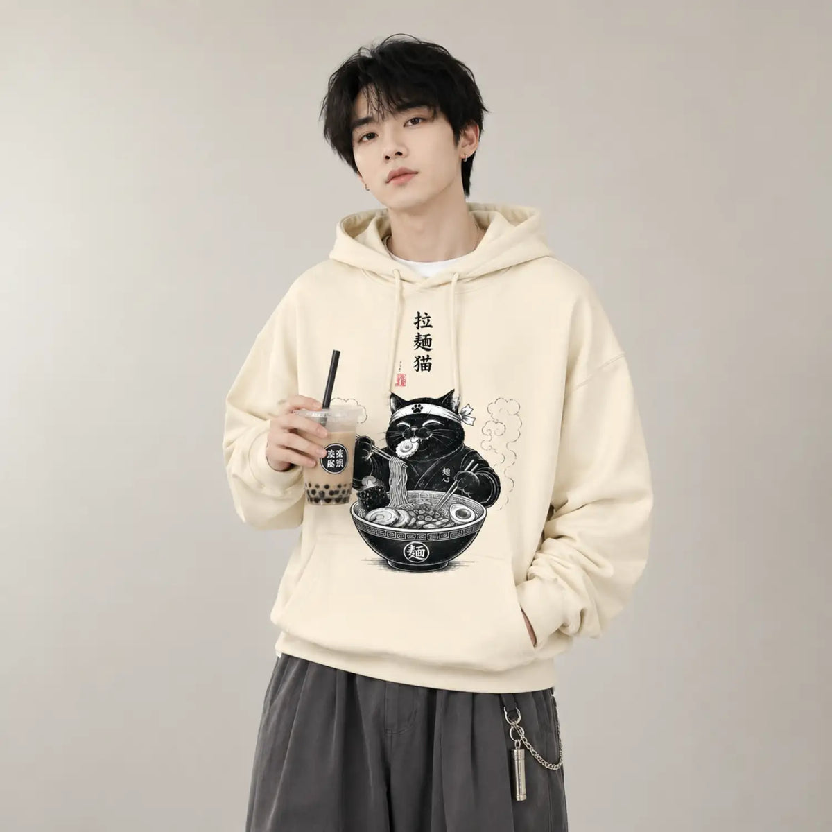 Ramen Cat Japanese Food Hoodie