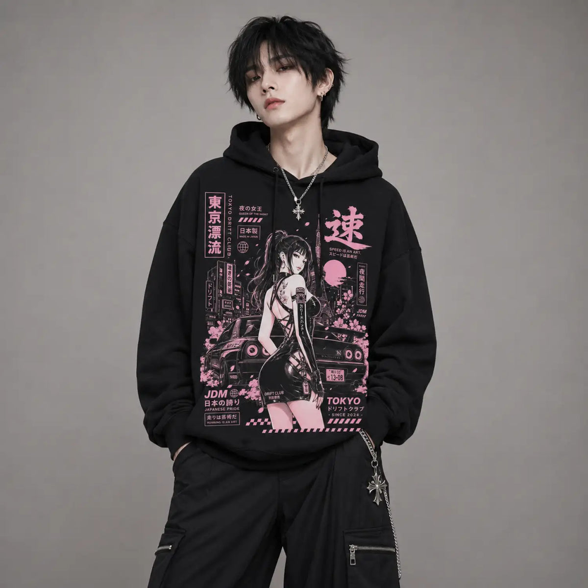 Tokyo Night Drift JDM Hoodie