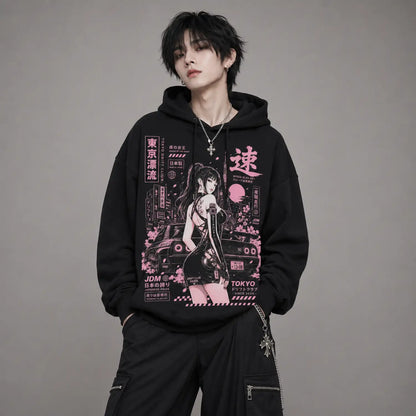 Tokyo Night Drift JDM Hoodie