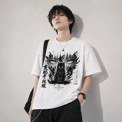 The Gaze of Dominion Japanese Cat T-Shirt