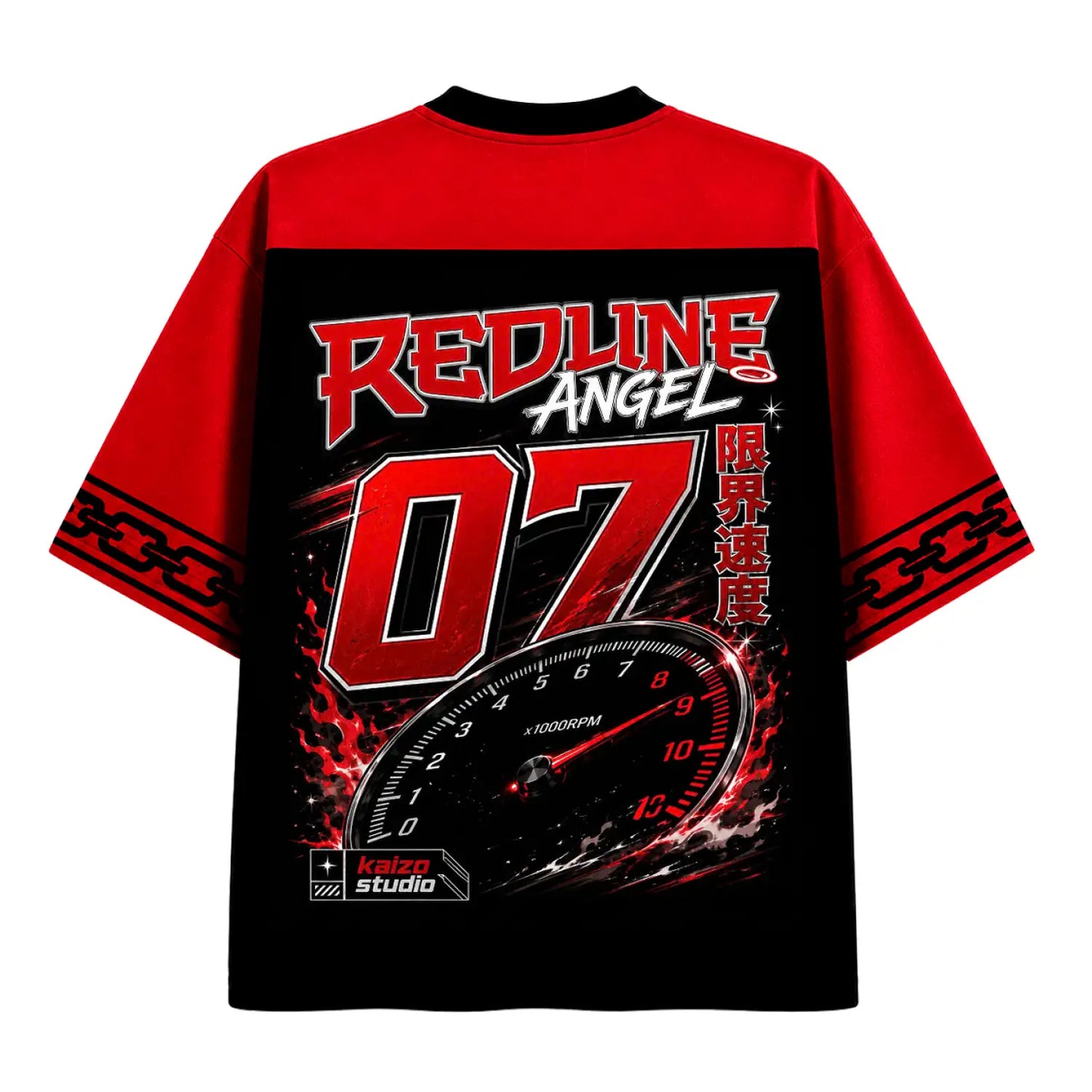 Redline Angel No Fear No Brakes Japanese Street Racing Jersey