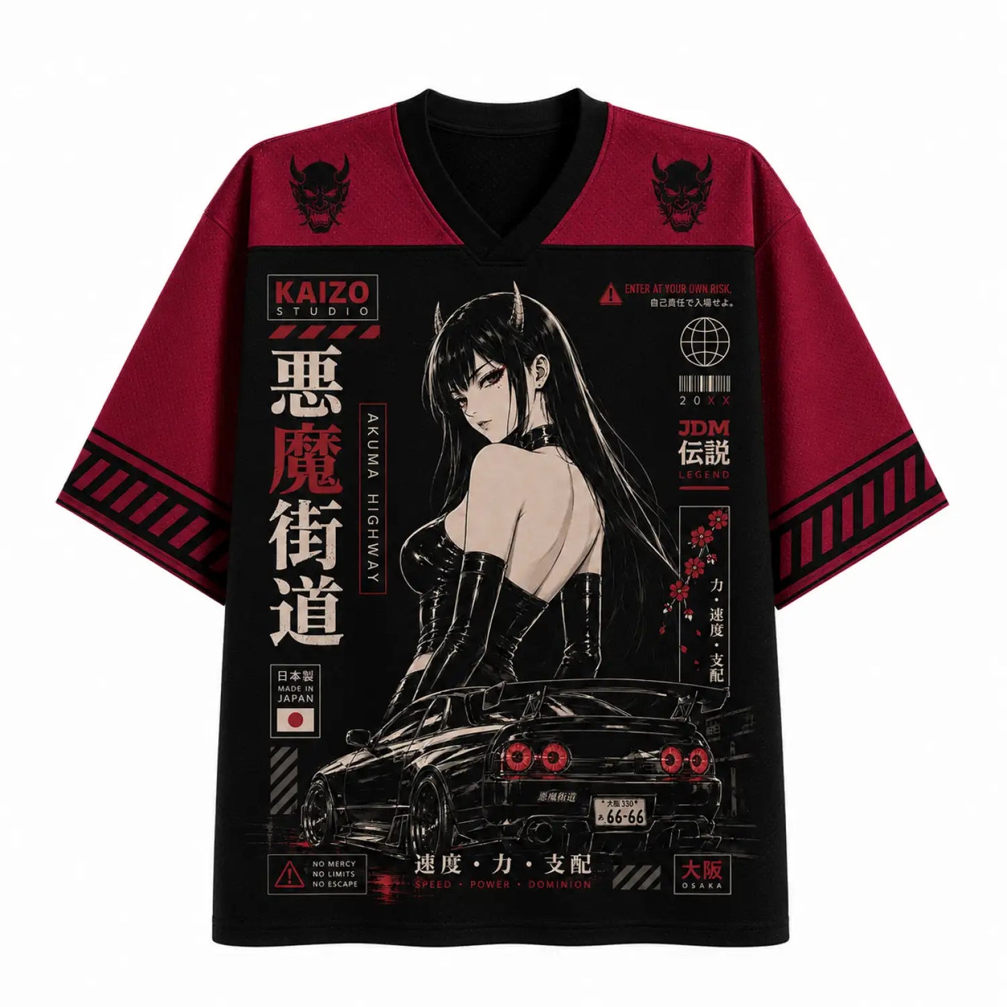 Akuma Highway JDM Jersey – Dark Japanese Street Racing