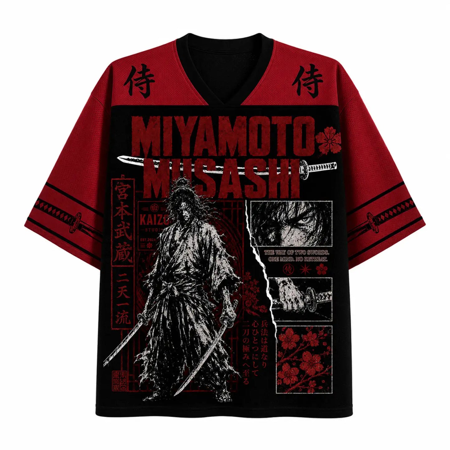 Miyamoto Musashi Way of Two Swords Japanese Samurai Jersey