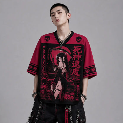 Shinigami Speed Death Rides Fast Japanese Street Racing Jersey