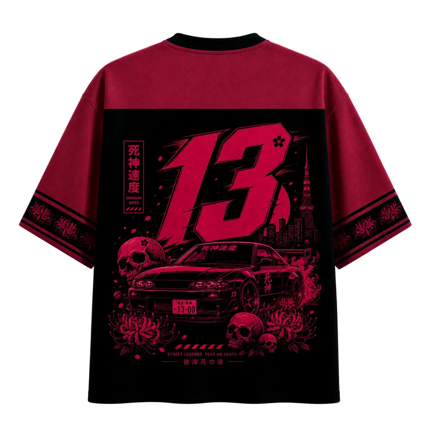 Shinigami Speed Death Rides Fast Japanese Street Racing Jersey