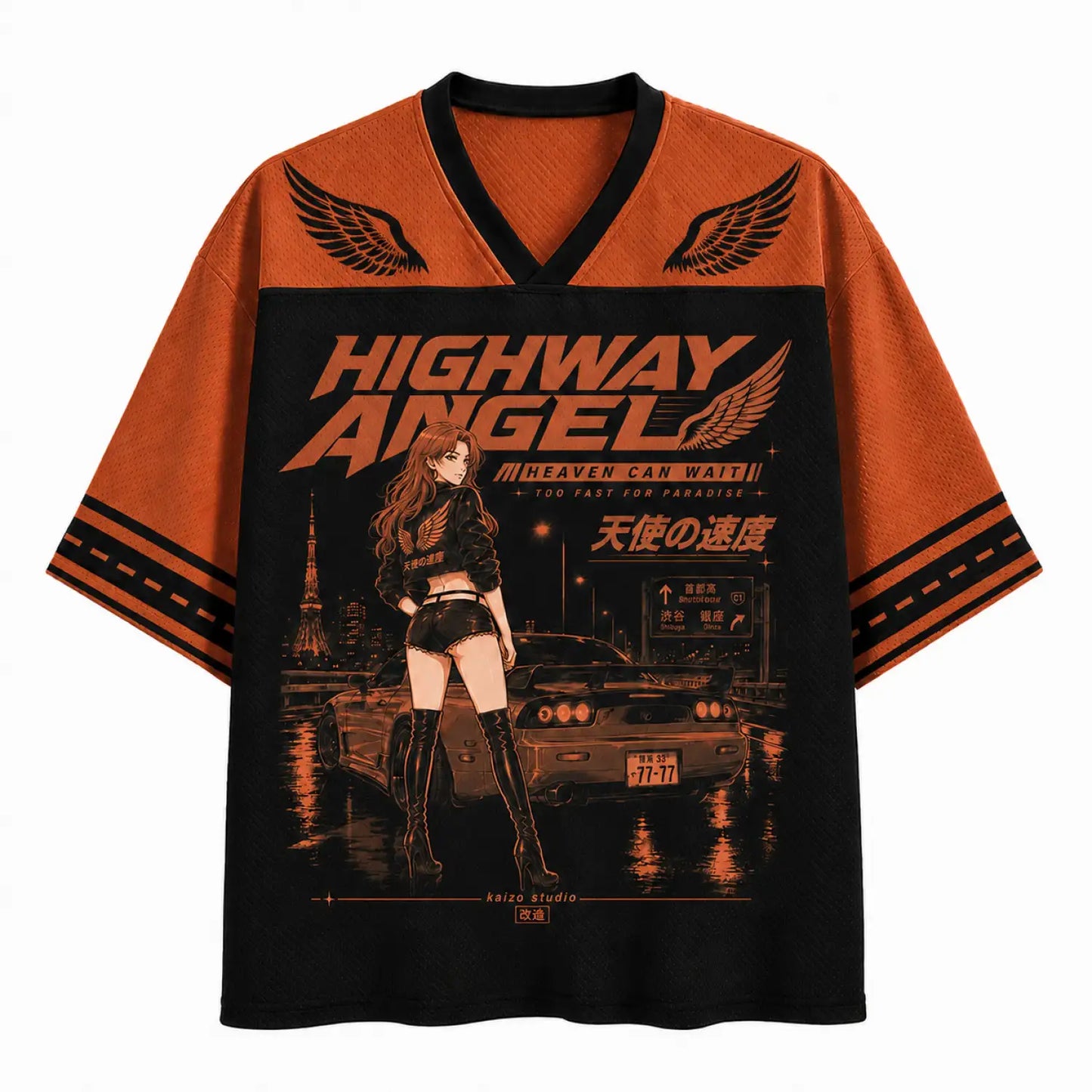 Highway Angel Too Fast for Paradise Japanese Street Racing Jersey