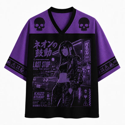 Last Stop Fuel the Night Japanese Neon Racing Jersey