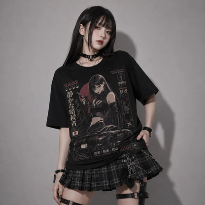 Silent Assassin Japanese Ninja Racing T-Shirt – Stealth and Precision Graphic Tee