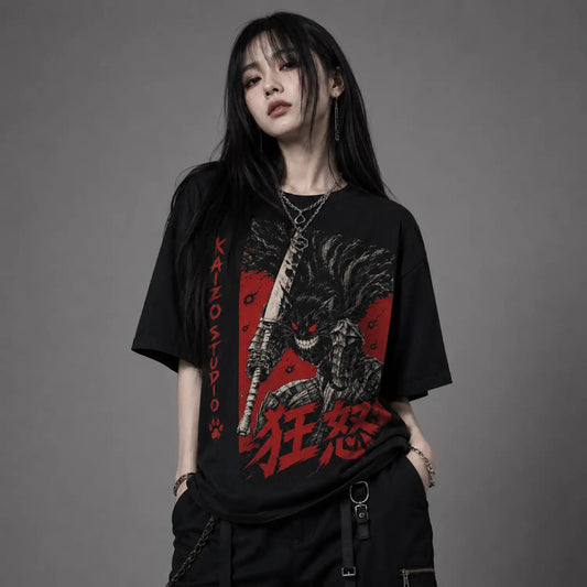 Black Cat Berserker Rage T-Shirt