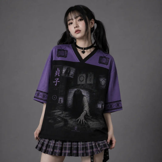 Sadako Cursed Television Japanese Horror Jersey