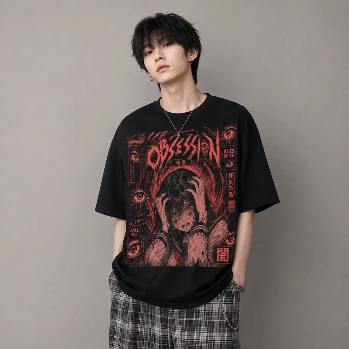 Obsession Descent Japanese Psychological Horror T-Shirt