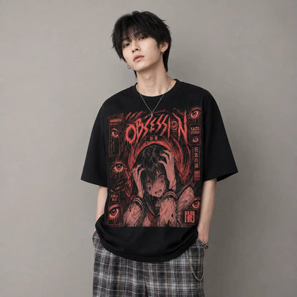 Obsession Descent Japanese Psychological Horror T-Shirt