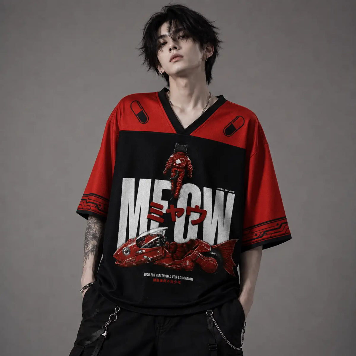 Meow Rider Cyberpunk Cat Jersey