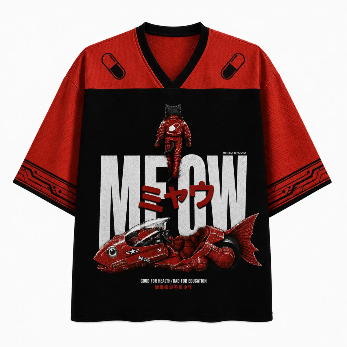 Meow Rider Cyberpunk Cat Jersey