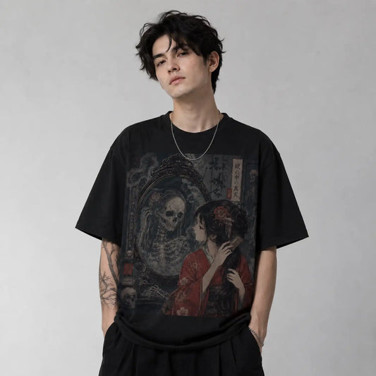 Mirror of Mortality Japanese Gothic T-Shirt