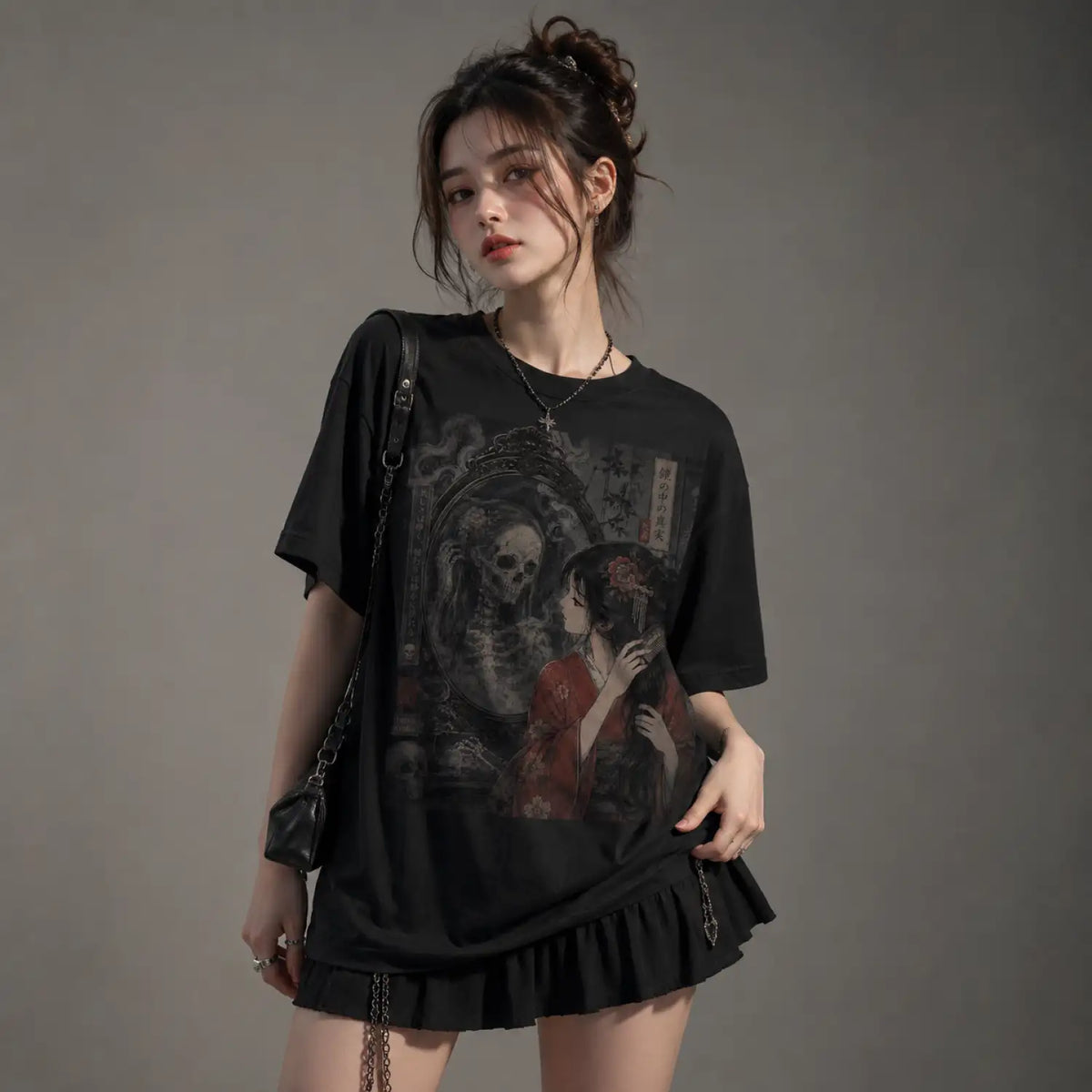 Mirror of Mortality Japanese Gothic T-Shirt