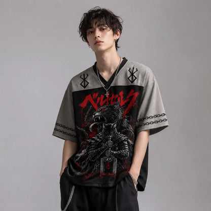 Black Cat Berserker Armor Japanese Dark Fantasy Jersey