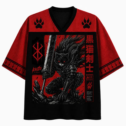 Black Cat Berserker Destiny in Blood Japanese Dark Fantasy Jersey