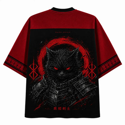 Black Cat Berserker Destiny in Blood Japanese Dark Fantasy Jersey