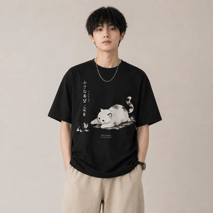 Small Hope Japanese Cat T-Shirt