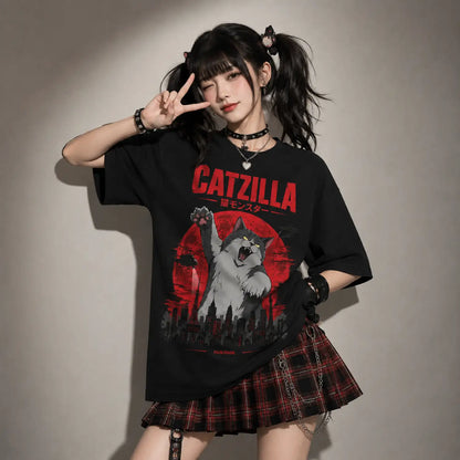 Catzilla Japanese Monster Cat T-Shirt