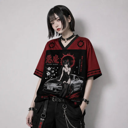 Akuma Speed Japanese Demon Girl Jersey