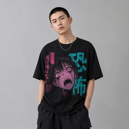 Panic Fear Japanese Horror T-Shirt