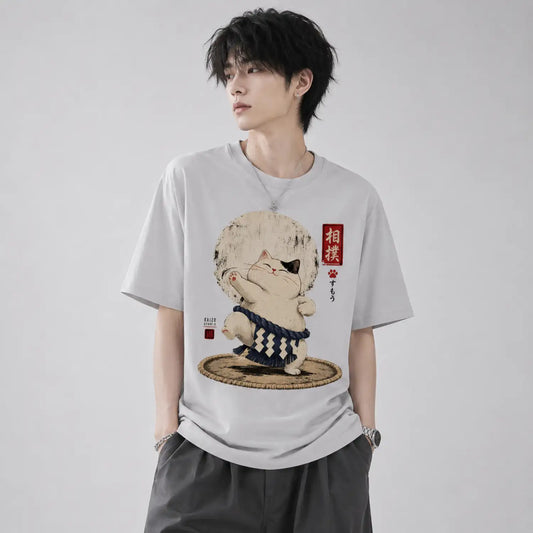 Sumo Cat Japanese T-Shirt