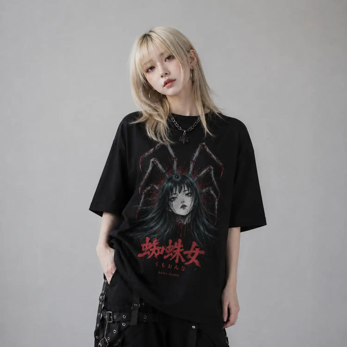 Spider Woman Japanese Horror T-Shirt