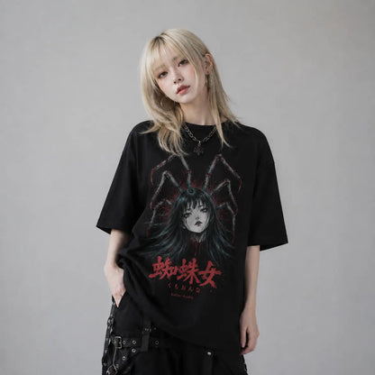 Spider Woman Japanese Horror T-Shirt