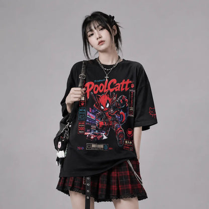 PoolCat Cyber Ninja Cat T-Shirt