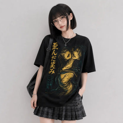 Twisted Smile Japanese Horror T-Shirt