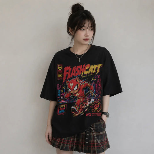 Flash Catt Neon City T-Shirt