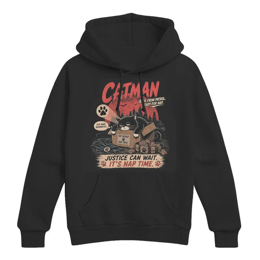 Catman Justice Can Wait Hoodie
