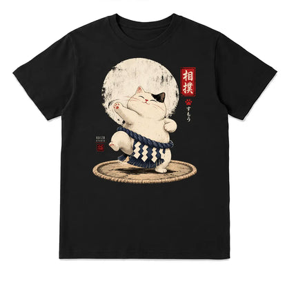 Sumo Cat Japanese T-Shirt