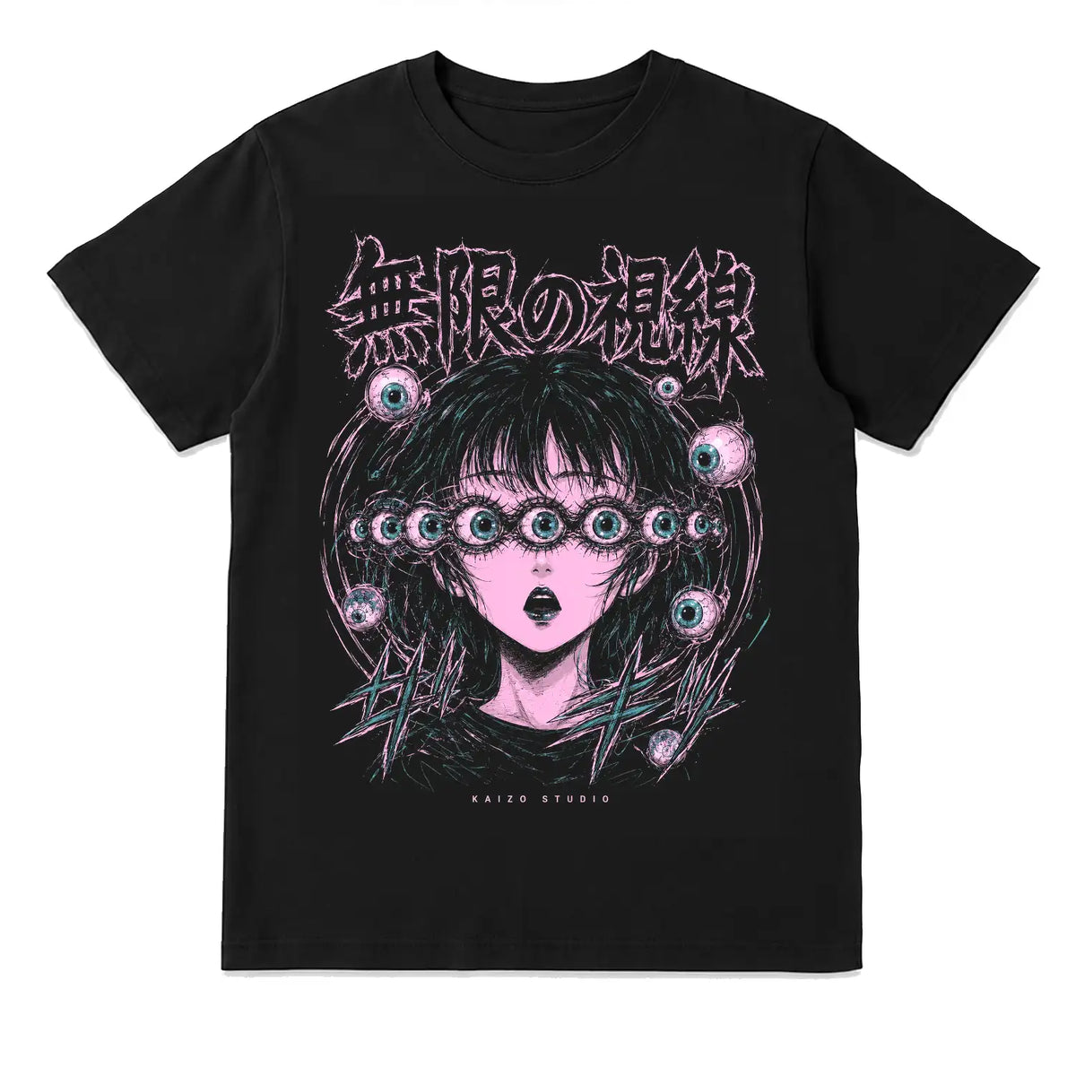 Infinite Gaze Japanese Horror T-Shirt
