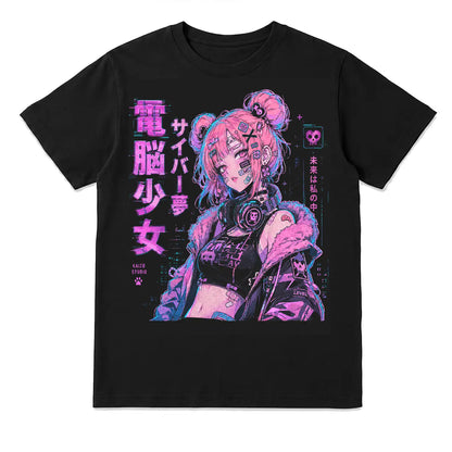 Cyber Dream Girl Japanese T-Shirt